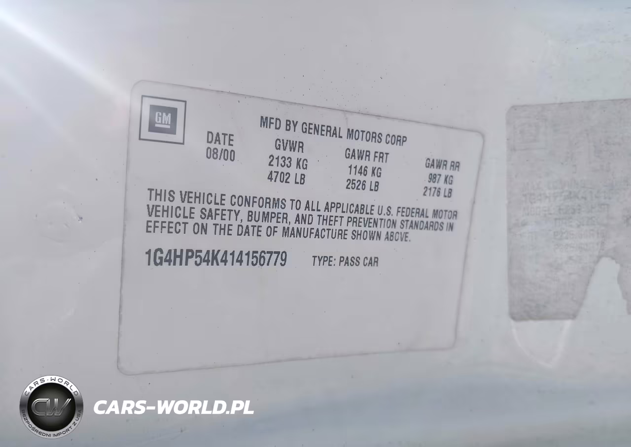 2001 Buick Lesabre Custom VIN:1G4HP54K414156779 - 9