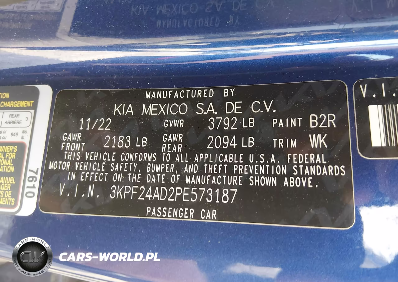 2023 Kia Forte Lxs VIN:3KPF24AD2PE573187 - 9