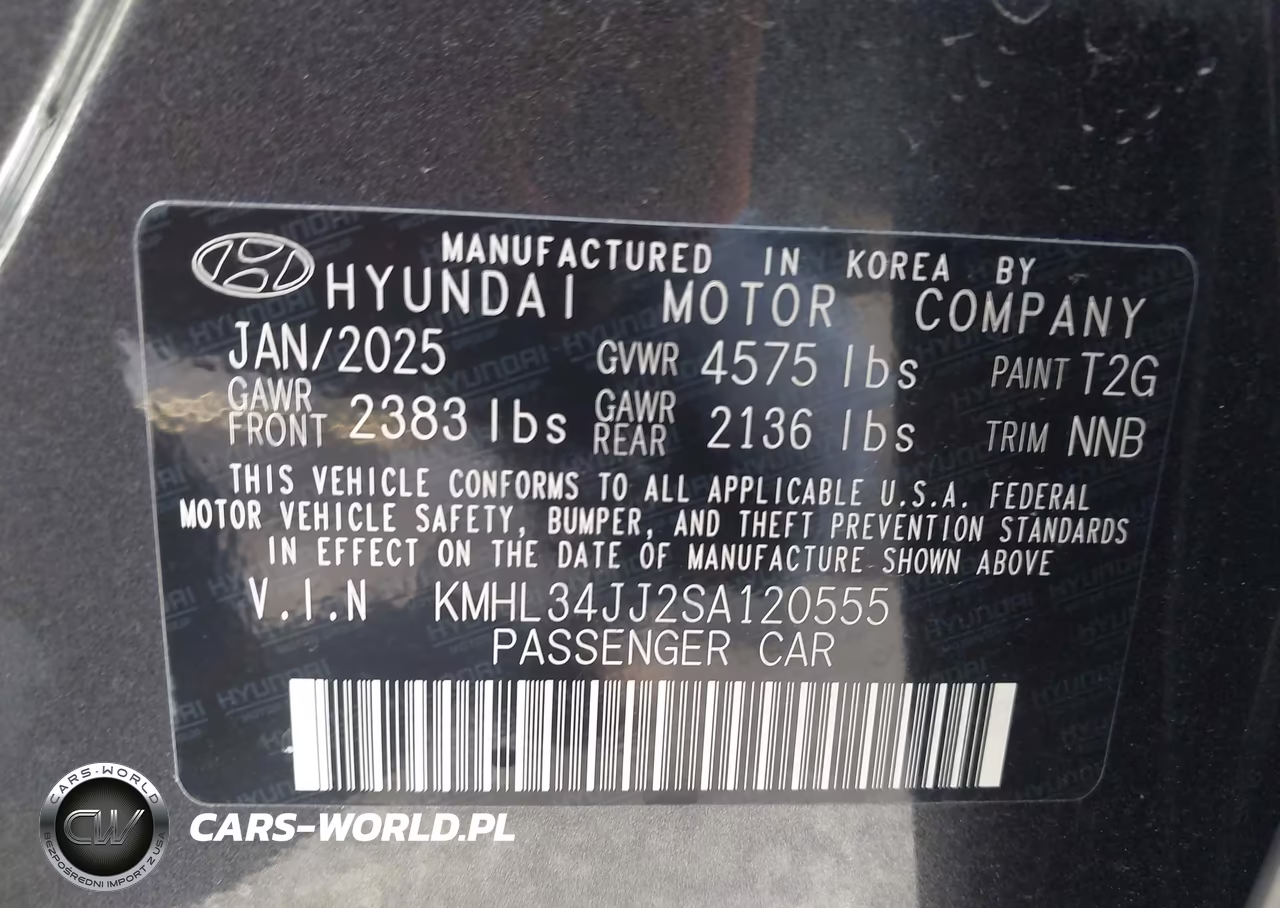 2025 Hyundai Sonata Hybrid Sel VIN:KMHL34JJ2SA120555 - 9
