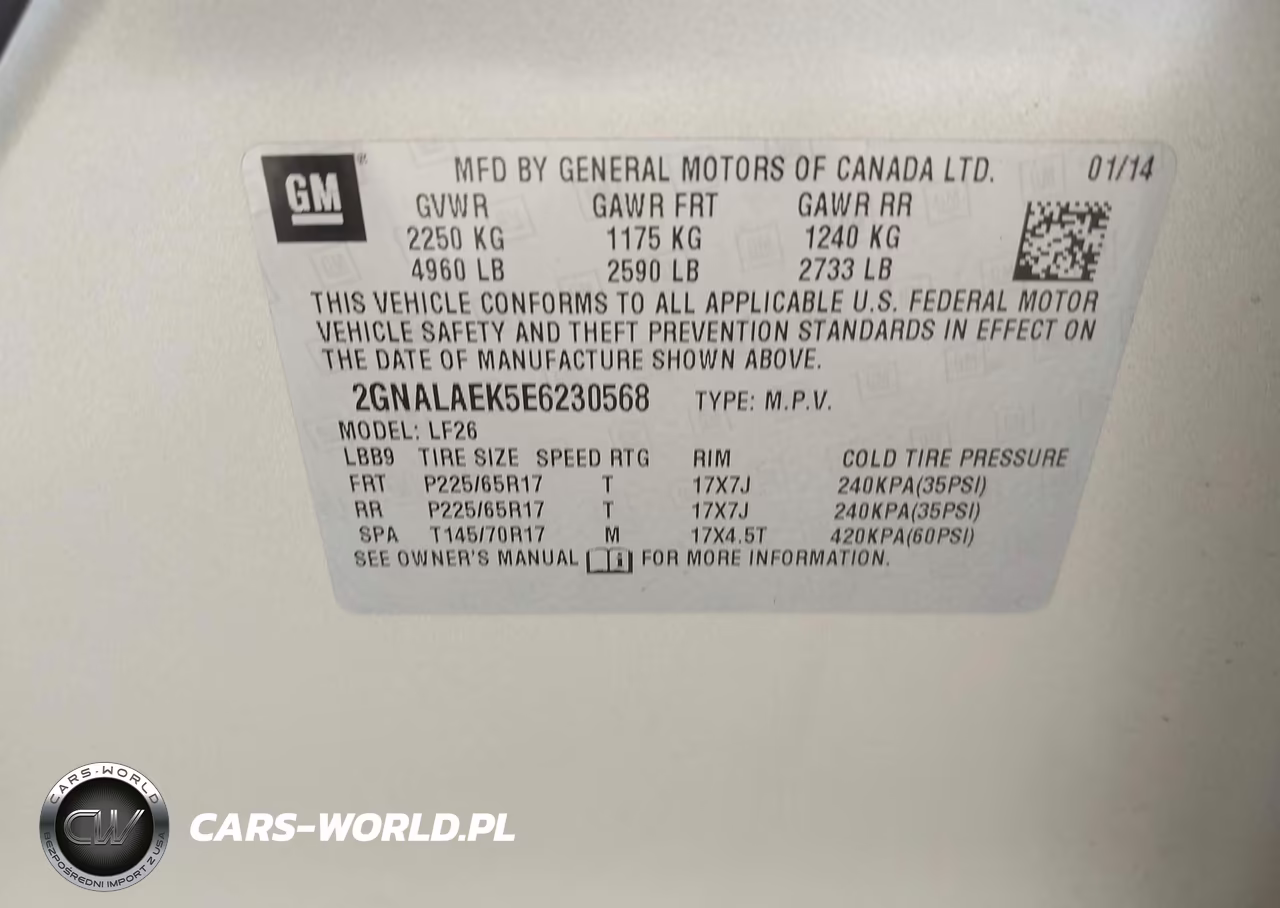2014 Chevrolet Equinox Ls VIN:2GNALAEK5E6230568 - 9