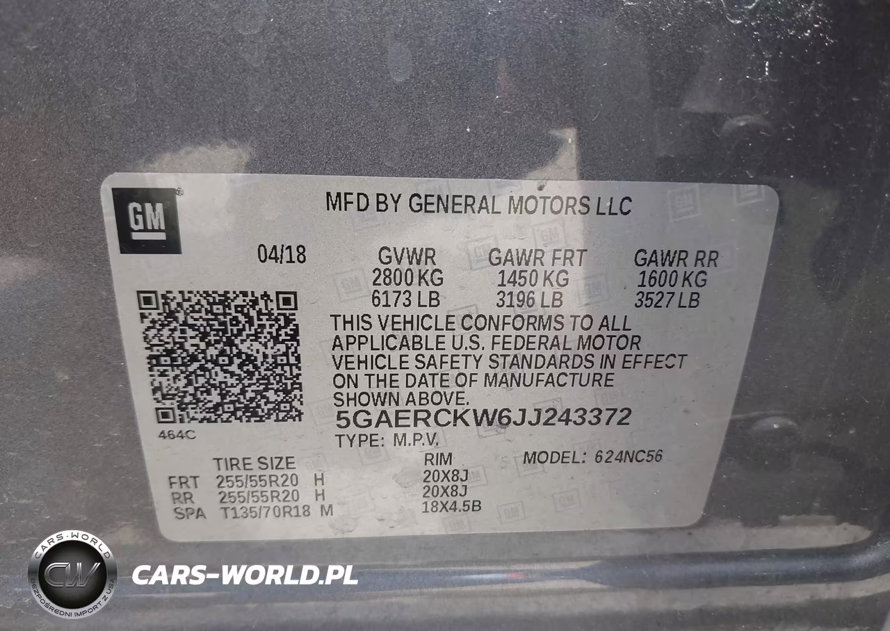 2018 Buick Enclave Premium VIN:5GAERCKW6JJ243372 - 9
