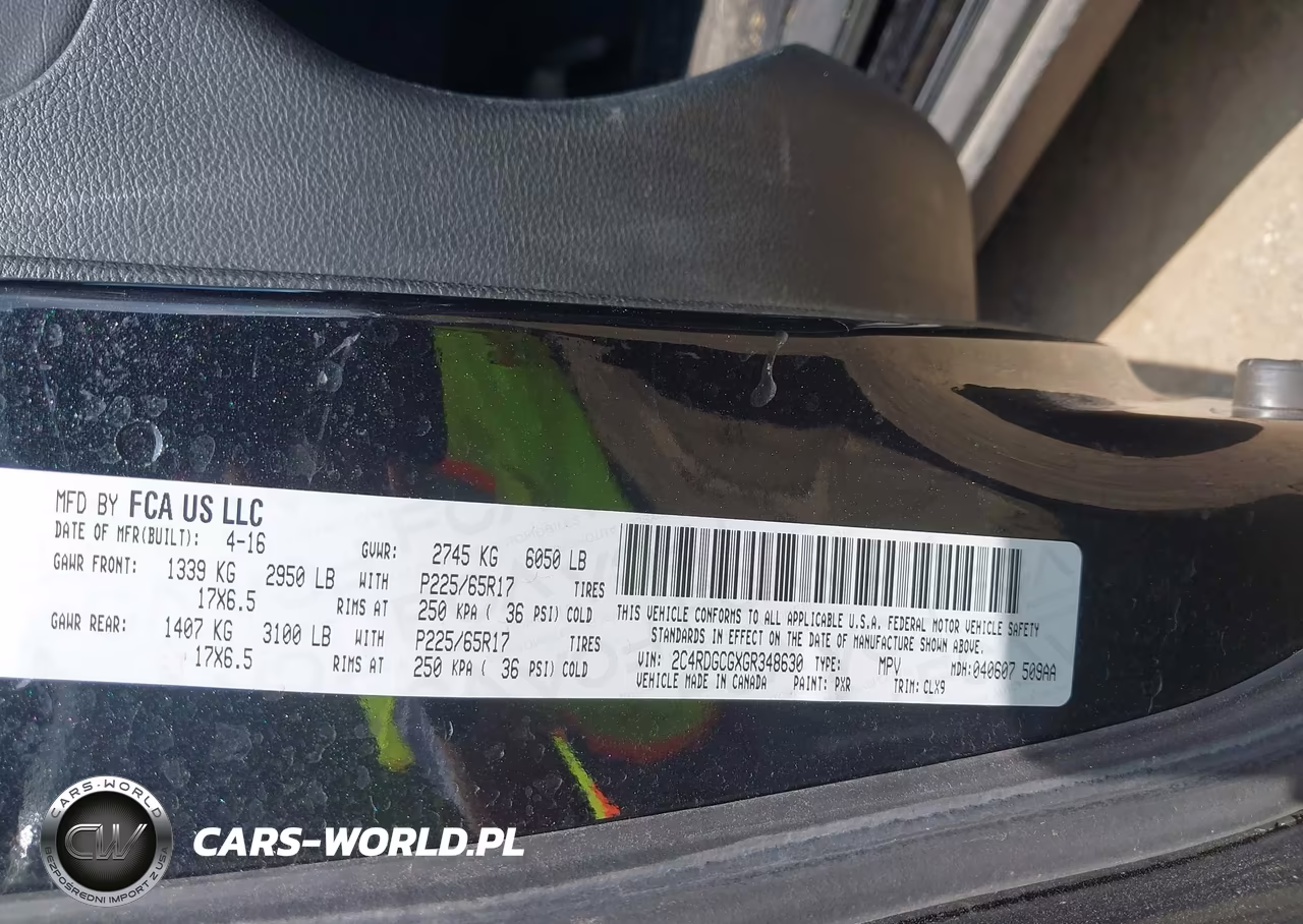 2016 Dodge Grand Caravan Sxt VIN:2C4RDGCGXGR348630 - 9
