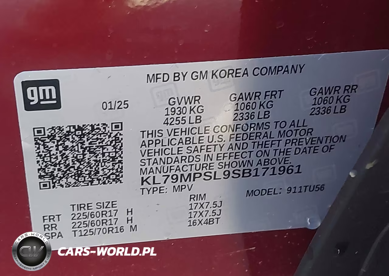 2025 Chevrolet Trailblazer Fwd Lt VIN:KL79MPSL9SB171961 - 9