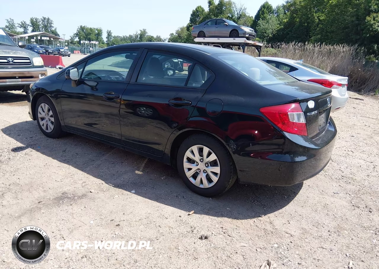2012 Honda Civic Lx VIN:2HGFB2F59CH600178 - 3