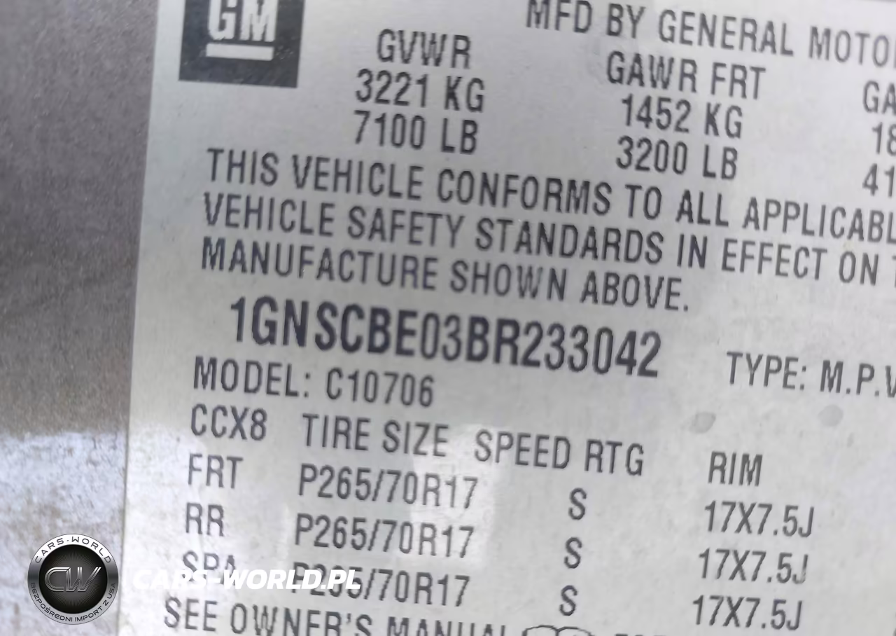 2011 Chevrolet Tahoe Lt VIN:1GNSCBE03BR233042 - 9