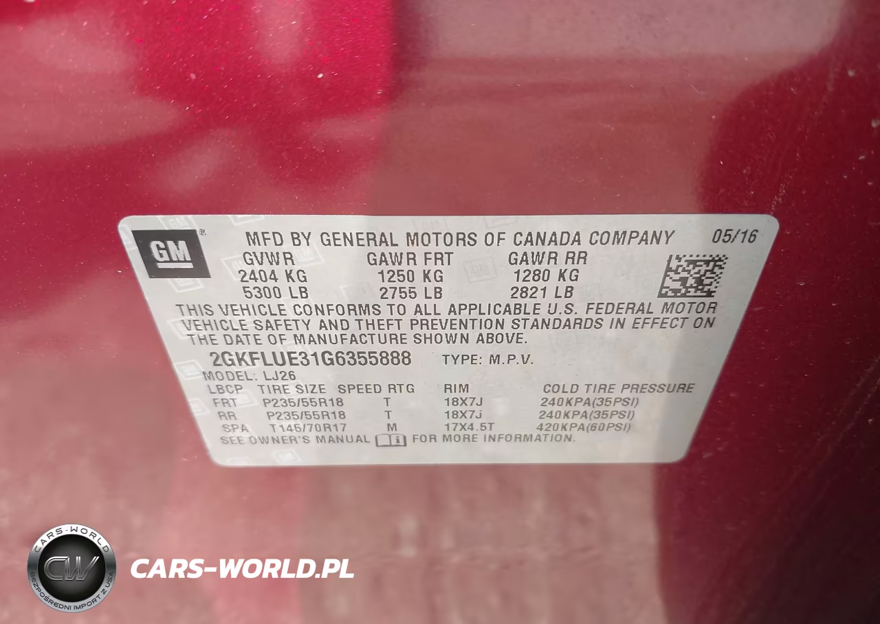 2016 GMC Terrain Slt VIN:2GKFLUE31G6355888 - 9