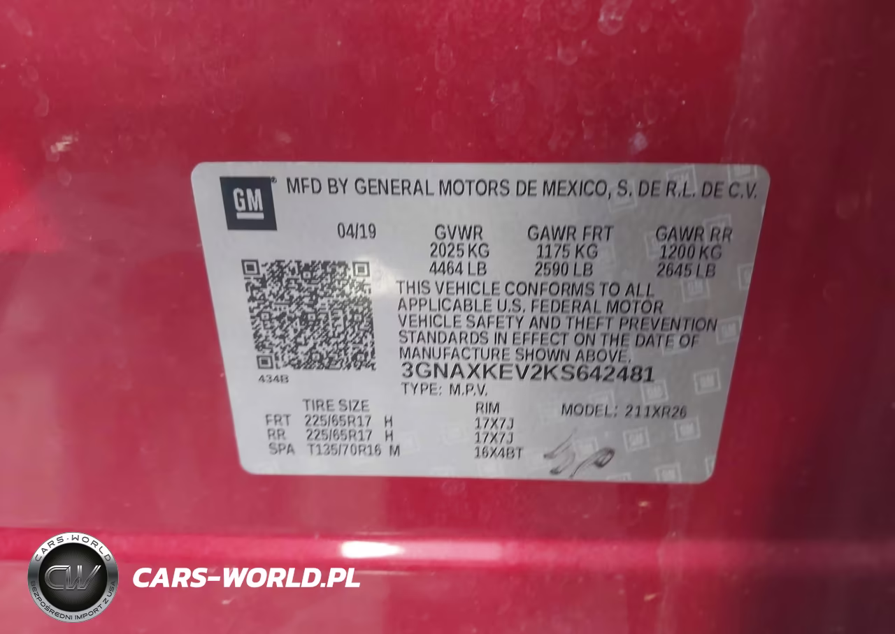 2019 Chevrolet Equinox Lt VIN:3GNAXKEV2KS642481 - 9