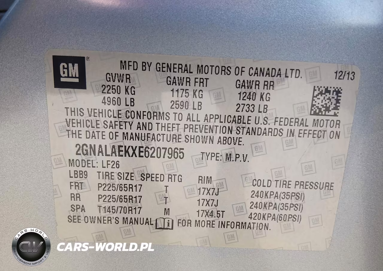 2014 Chevrolet Equinox Ls VIN:2GNALAEKXE6207965 - 9