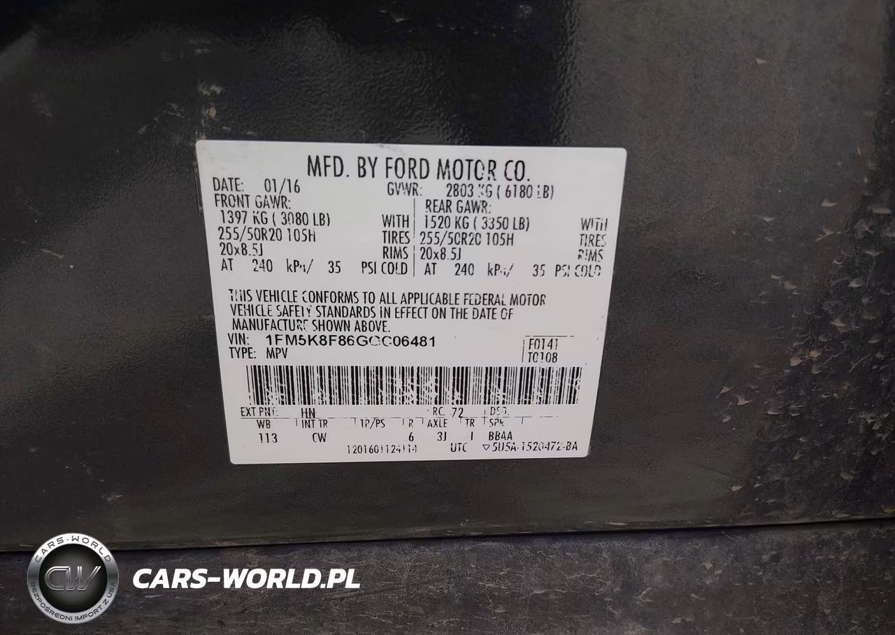 2016 Ford Explorer Limited VIN:1FM5K8F86GGC06481 - 9