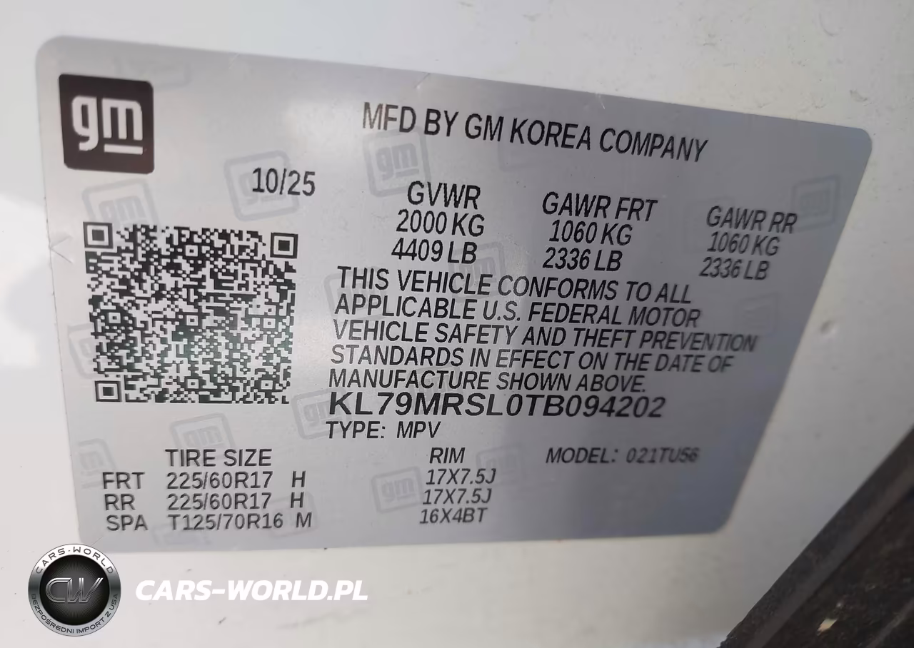 2026 Chevrolet Trailblazer Awd Lt VIN:KL79MRSL0TB094202 - 9