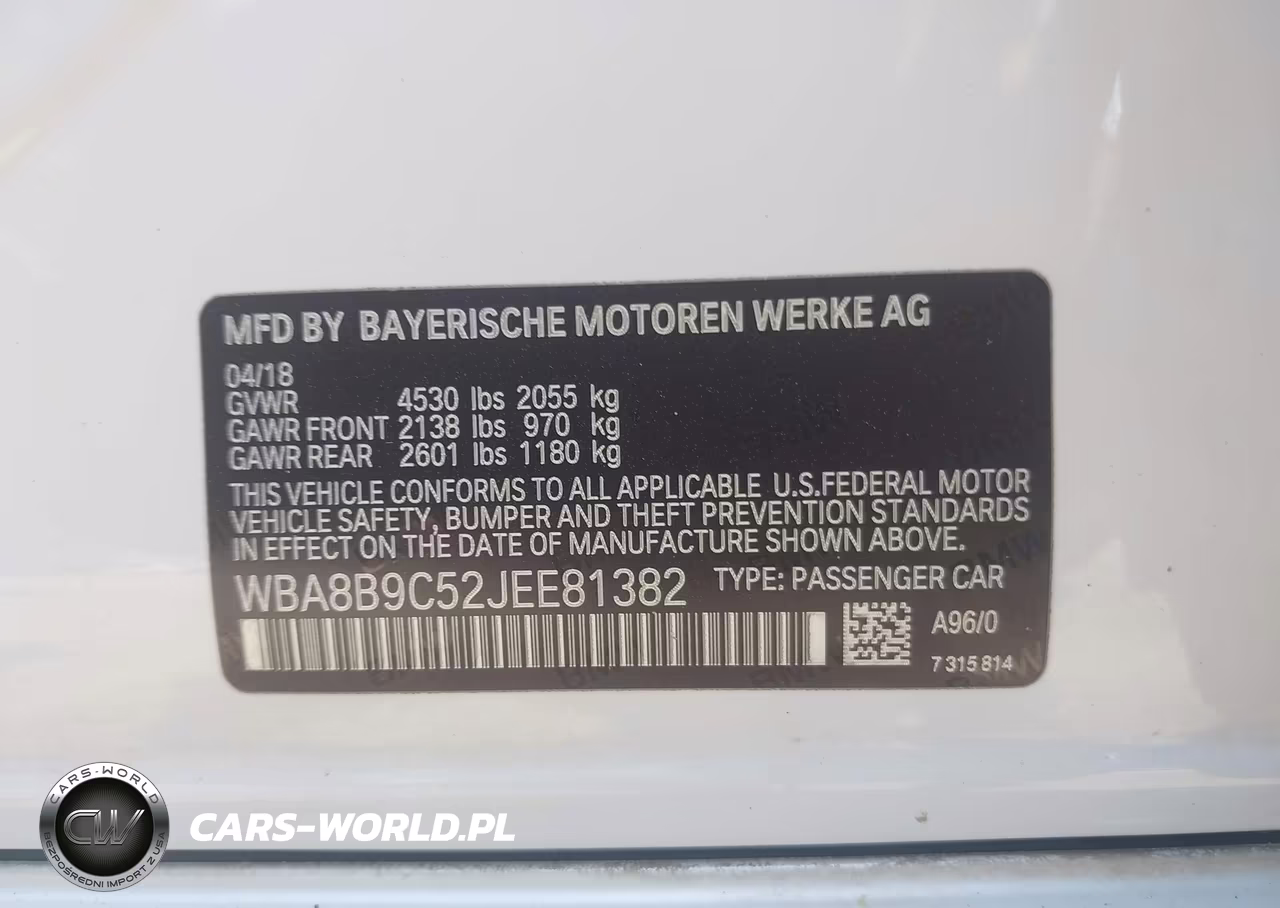 2018 BMW 330I VIN:WBA8B9C52JEE81382 - 9