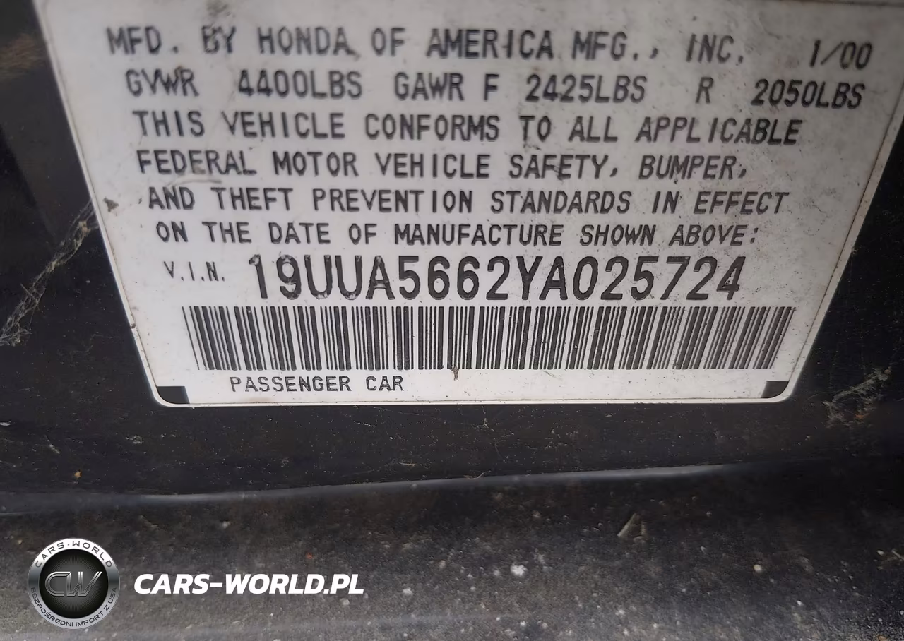 2000 Acura Tl 3.2 VIN:19UUA5662YA025724 - 9