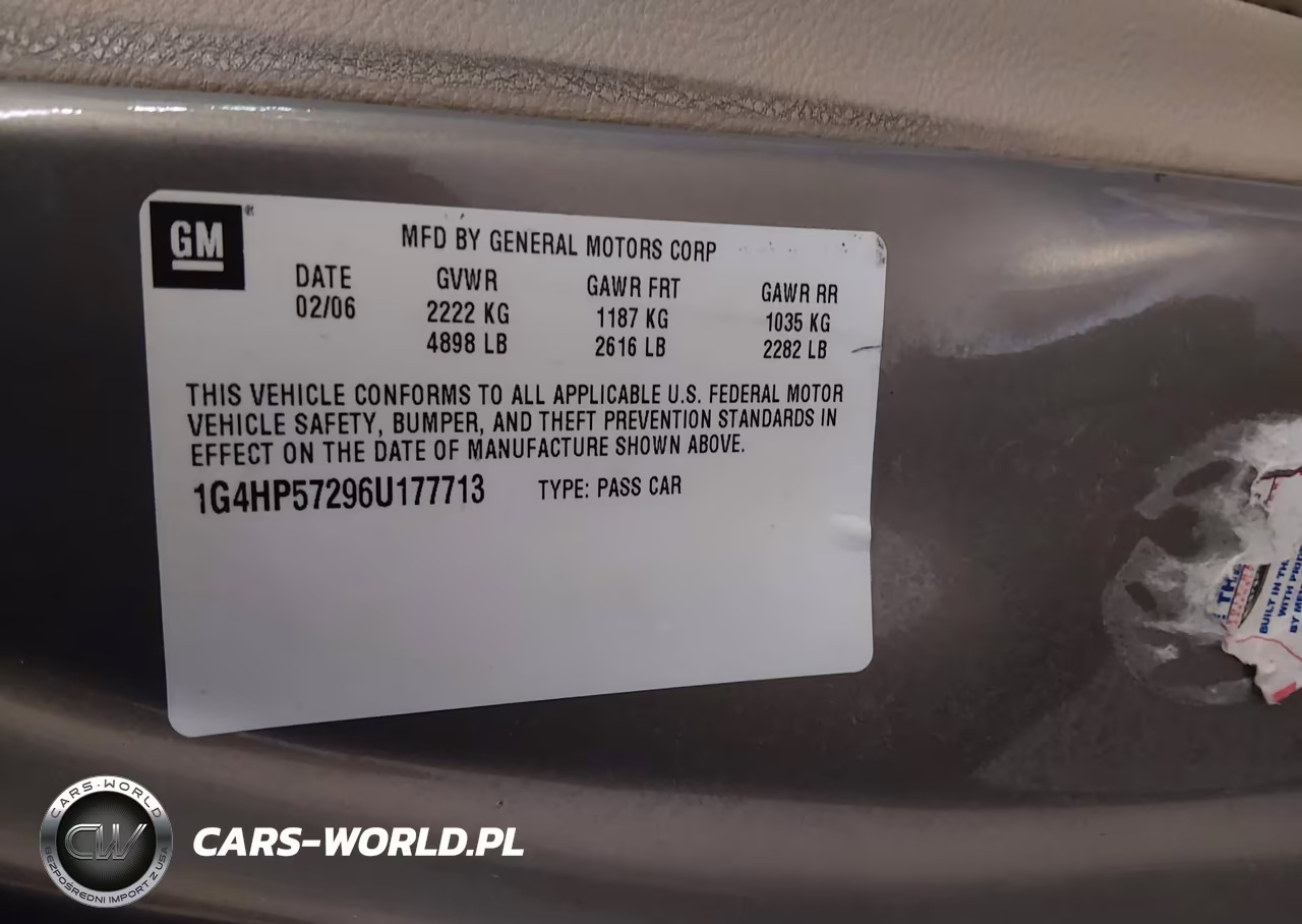 2006 Buick Lucerne Cx VIN:1G4HP57296U177713 - 9
