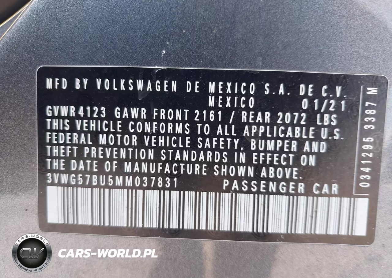 2021 Volkswagen Jetta 1.4T Sel Premium VIN:3VWG57BU5MM037831 - 9