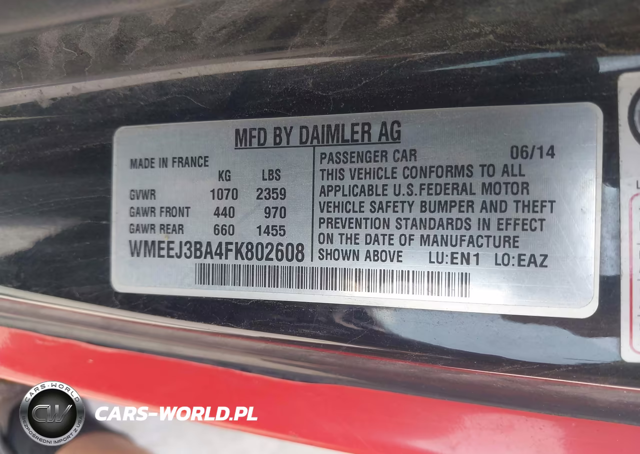 2015 Smart Fortwo Pure VIN:WMEEJ3BA4FK802608 - 9