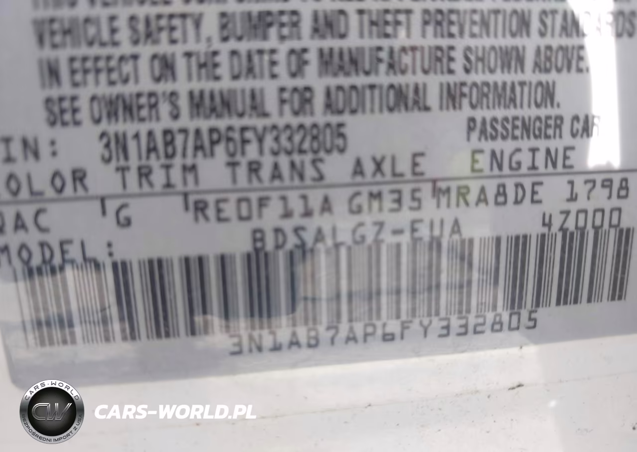 2015 Nissan Sentra Sl VIN:3N1AB7AP6FY332805 - 9