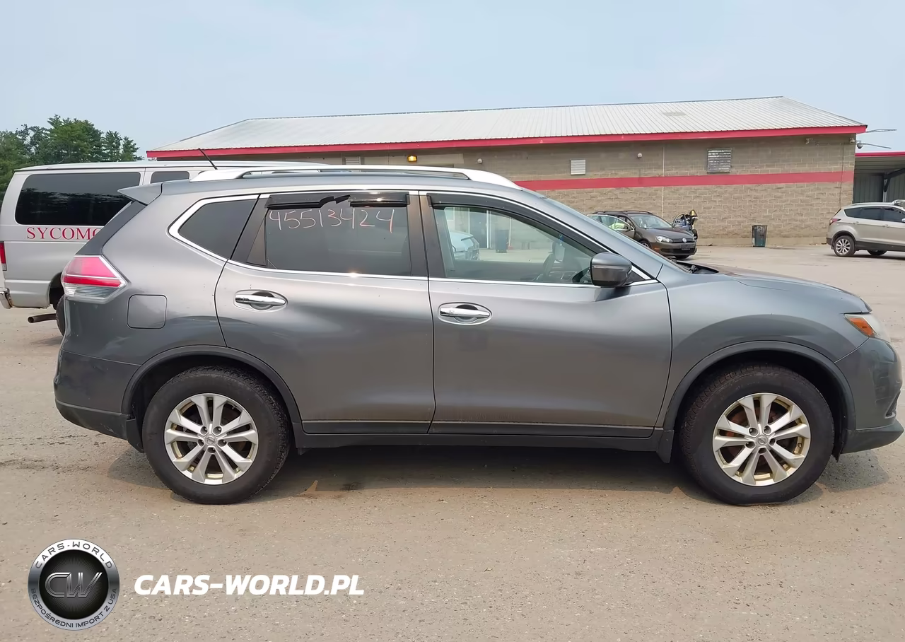 2015 Nissan Rogue Sv VIN:KNMAT2MVXFP554417 - 14