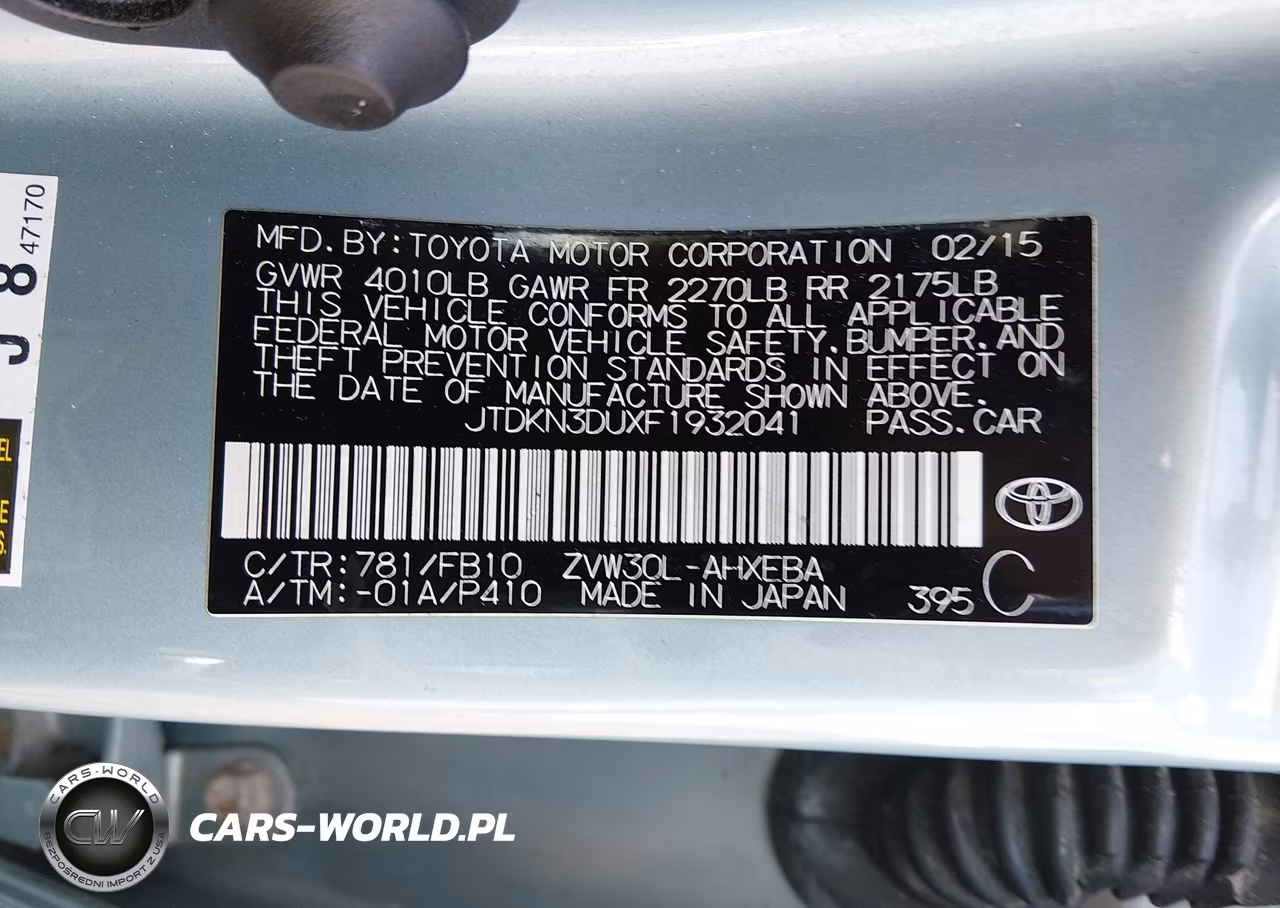 2015 Toyota Prius VIN:JTDKN3DUXF1932041 - 9