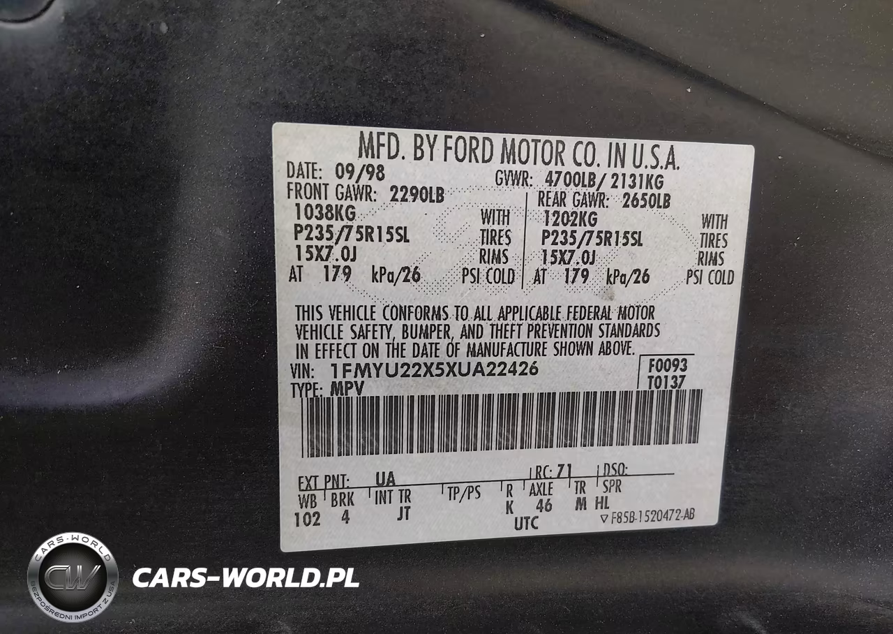 1999 Ford Explorer Sport VIN:1FMYU22X5XUA22426 - 9