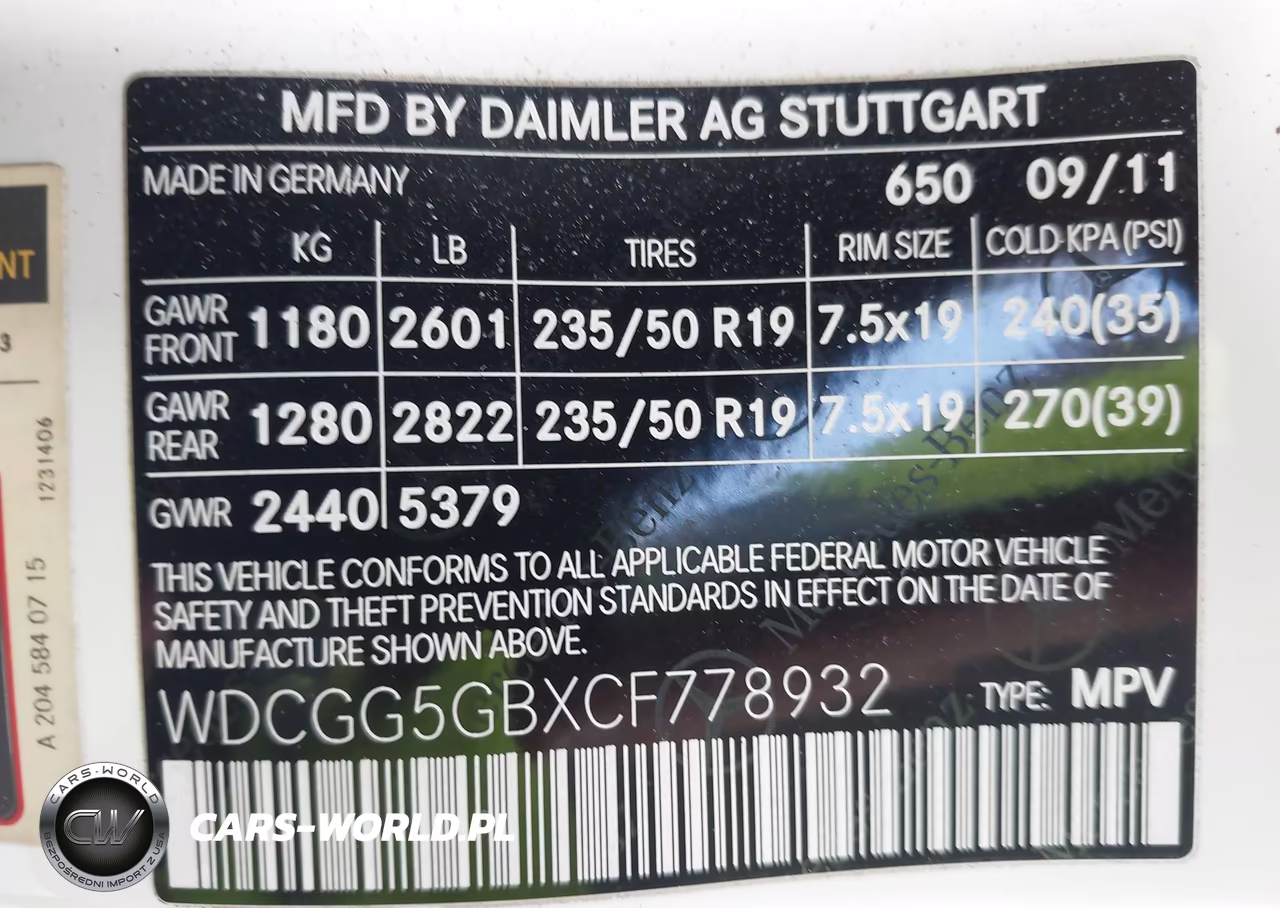 2012 Mercedes-Benz Glk 350 VIN:WDCGG5GBXCF778932 - 9