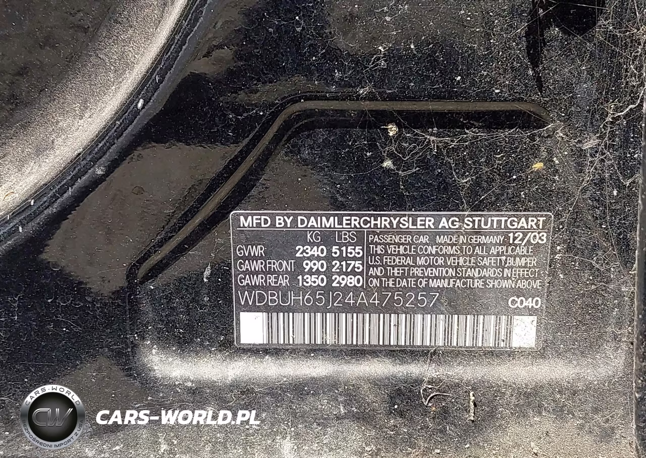 2004 Mercedes-Benz E 320 VIN:WDBUH65J24A475257 - 9