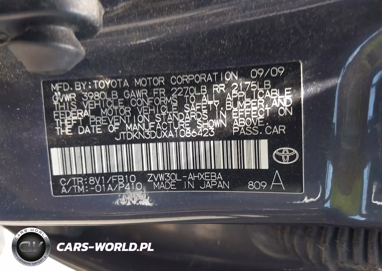 2010 Toyota Prius Iii VIN:JTDKN3DUXA1086423 - 9
