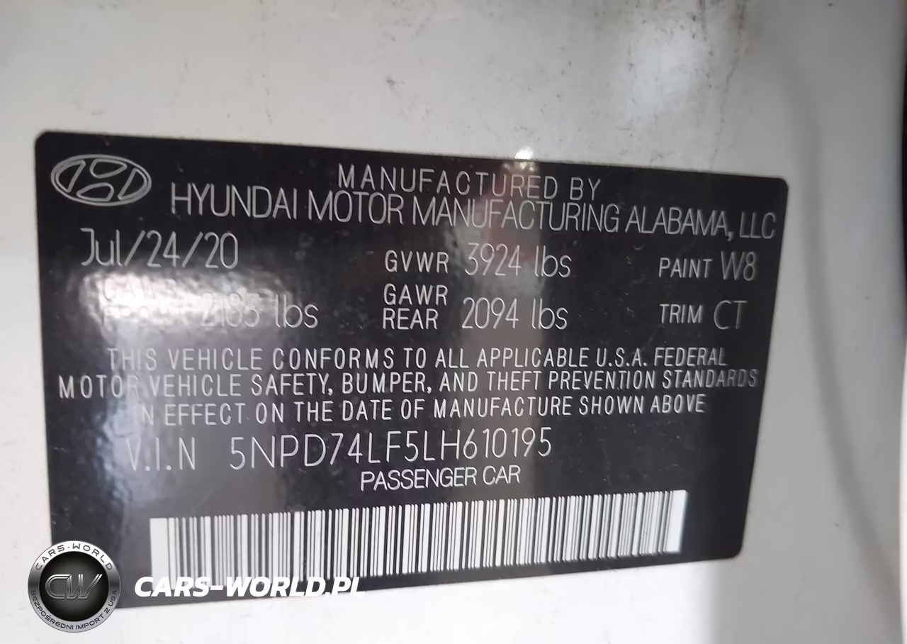 2020 Hyundai Elantra Se VIN:5NPD74LF5LH610195 - 8