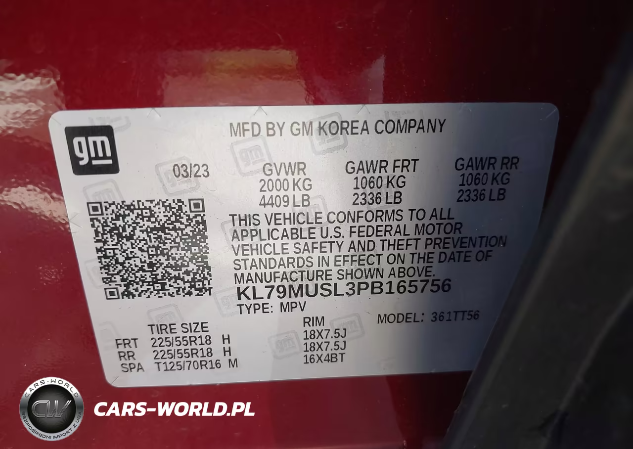 2023 Chevrolet Trailblazer Awd Rs VIN:KL79MUSL3PB165756 - 9