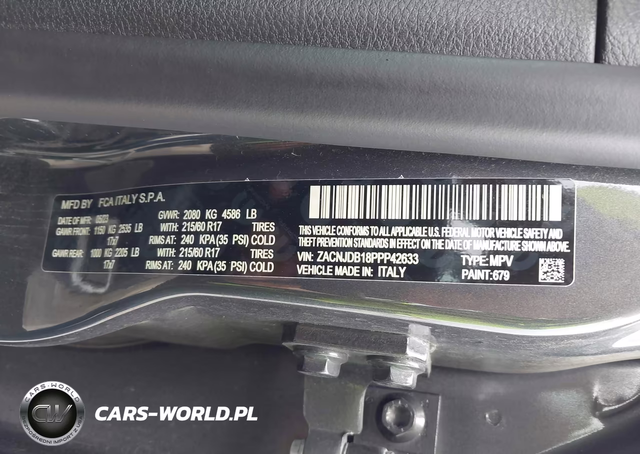 2023 Jeep Renegade Latitude 4X4 VIN:ZACNJDB18PPP42633 - 9