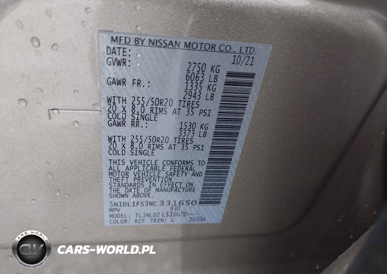 2022 Infiniti Qx60 Luxe Awd VIN:5N1DL1FS3NC331650 - 9