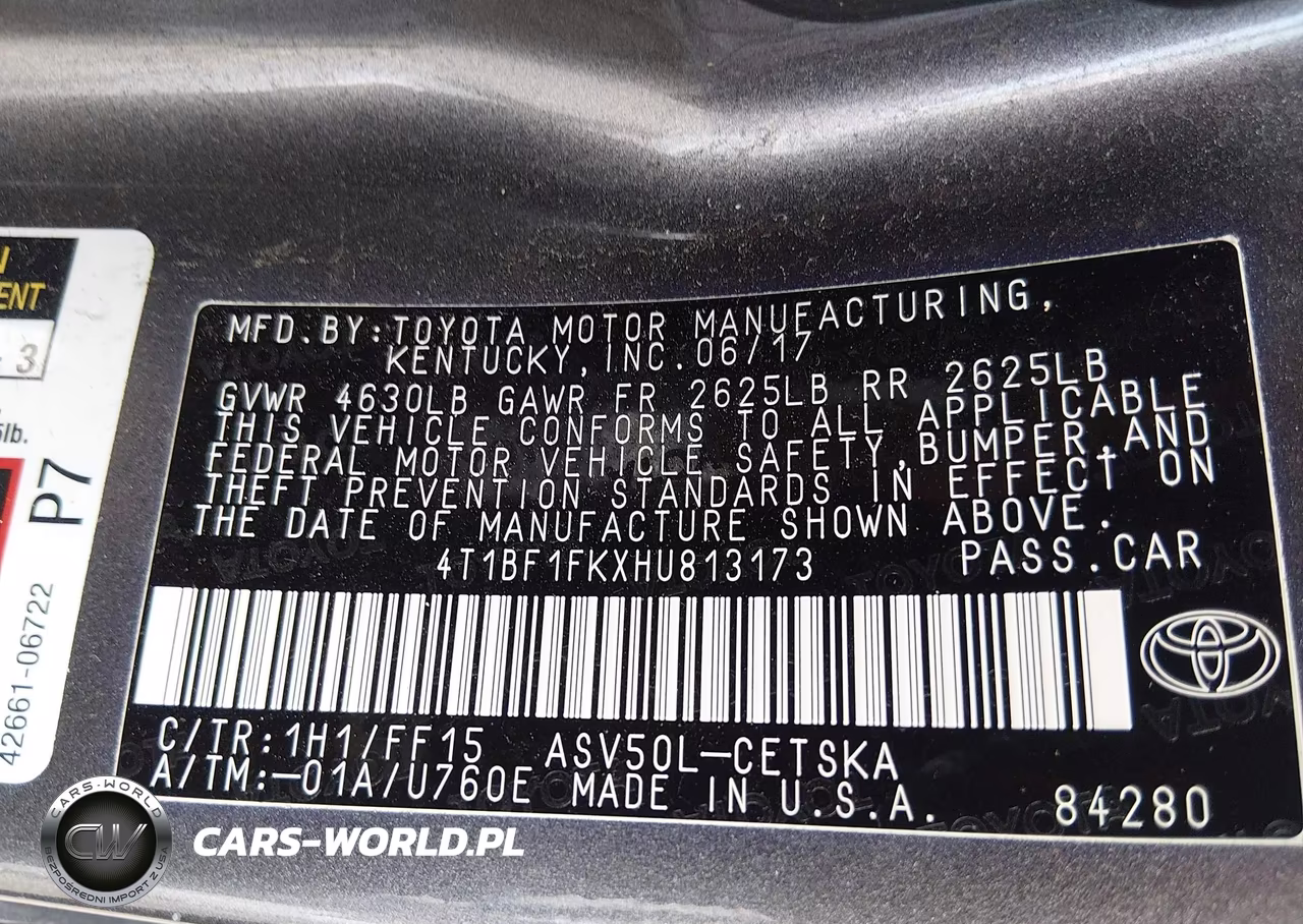2017 Toyota Camry Se VIN:4T1BF1FKXHU813173 - 9
