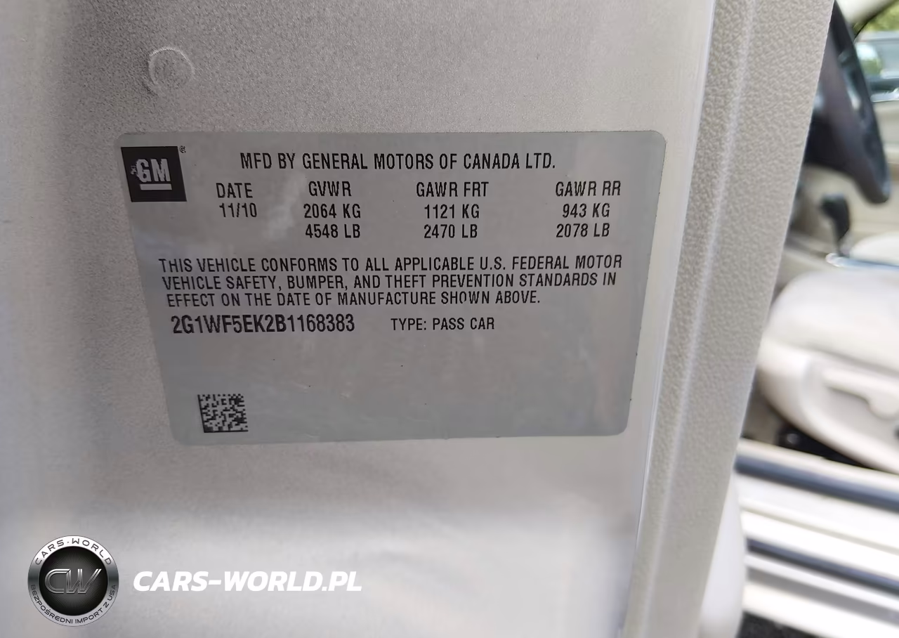 2011 Chevrolet Impala Ls VIN:2G1WF5EK2B1168383 - 9