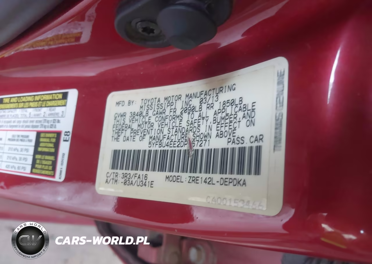 2013 Toyota Corolla L VIN:5YFBU4EE2DP167271 - 9