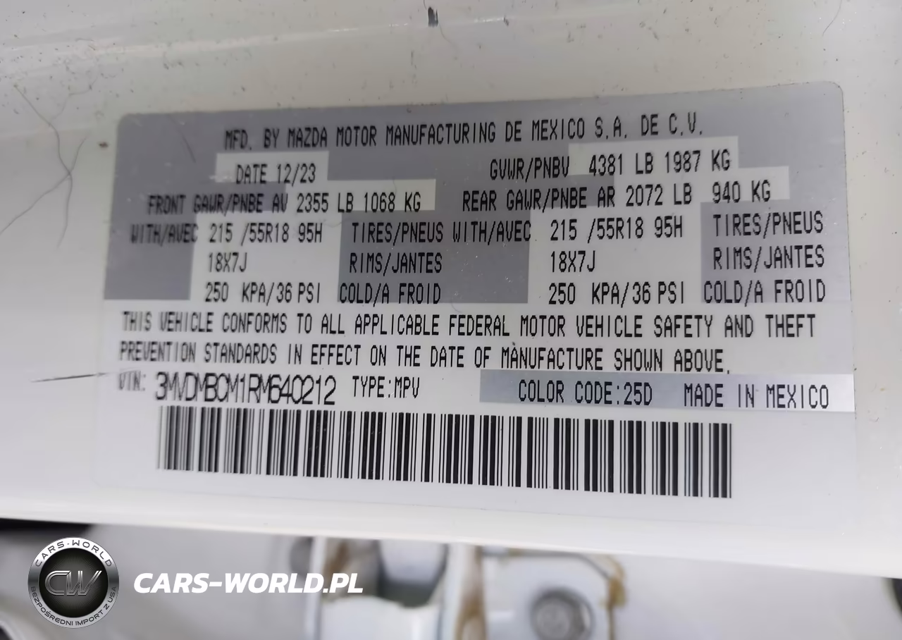 2024 Mazda Cx-30 2.5 S Preferred Package VIN:3MVDMBCM1RM640212 - 9