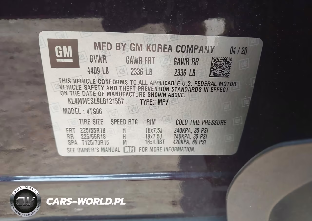 2020 Buick Encore Gx Awd Select VIN:KL4MMESL9LB121557 - 9