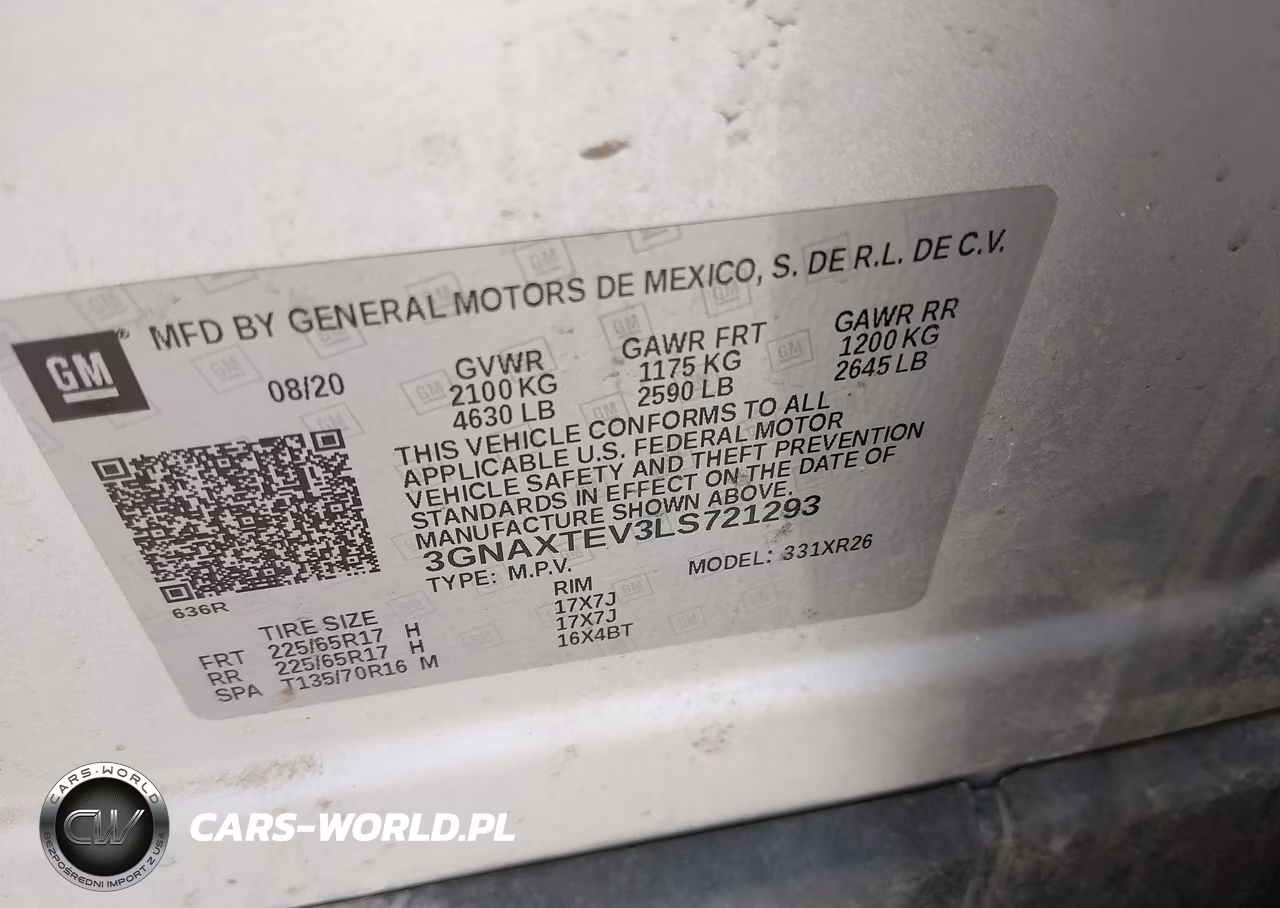 2020 Chevrolet Equinox Awd 2Fl VIN:3GNAXTEV3LS721293 - 9