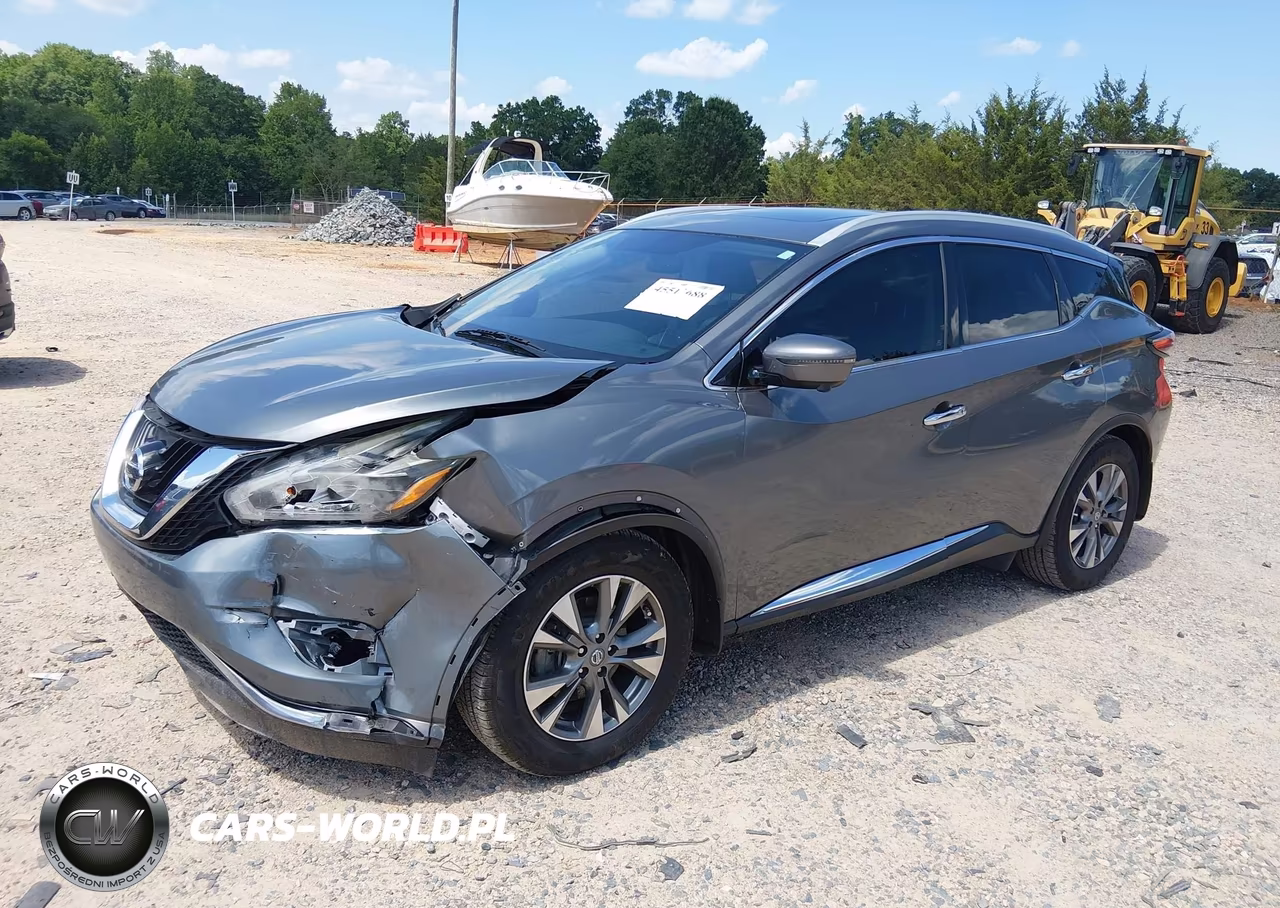 2018 Nissan Murano Sl VIN:5N1AZ2MG8JN125034 - 2
