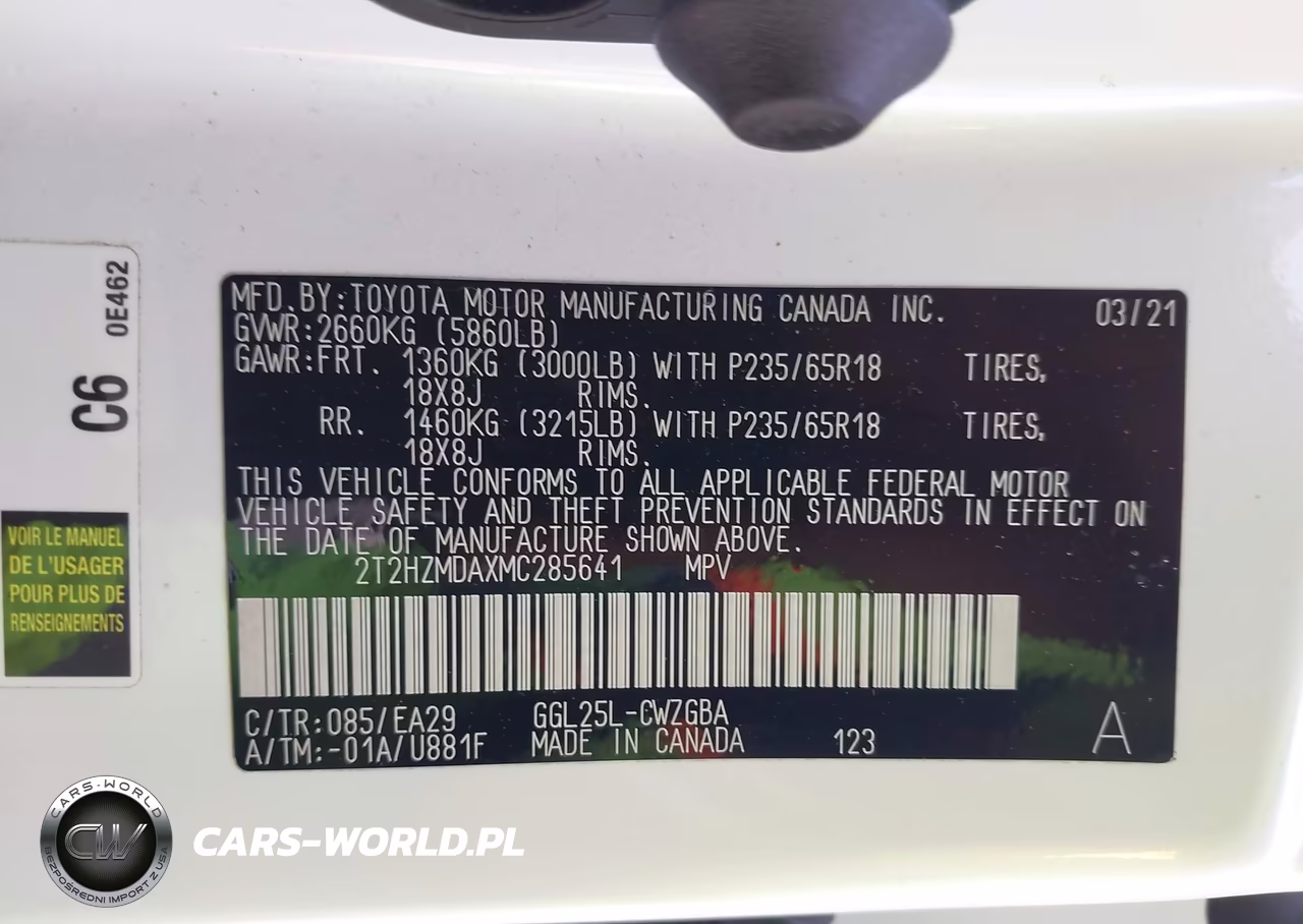 2021 Lexus Rx 350 VIN:2T2HZMDAXMC285641 - 9