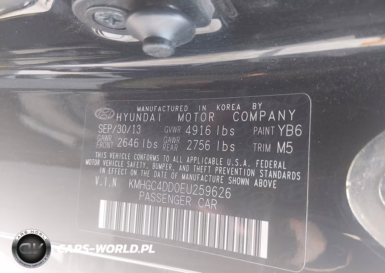 2014 Hyundai Genesis 3.8L VIN:KMHGC4DD0EU259626 - 9