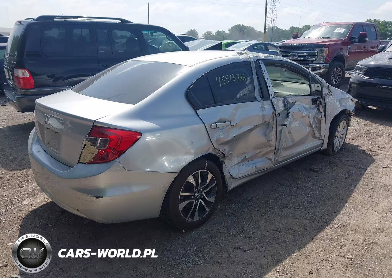 2012 Honda Civic Ex VIN:19XFB2F80CE020757 - 4