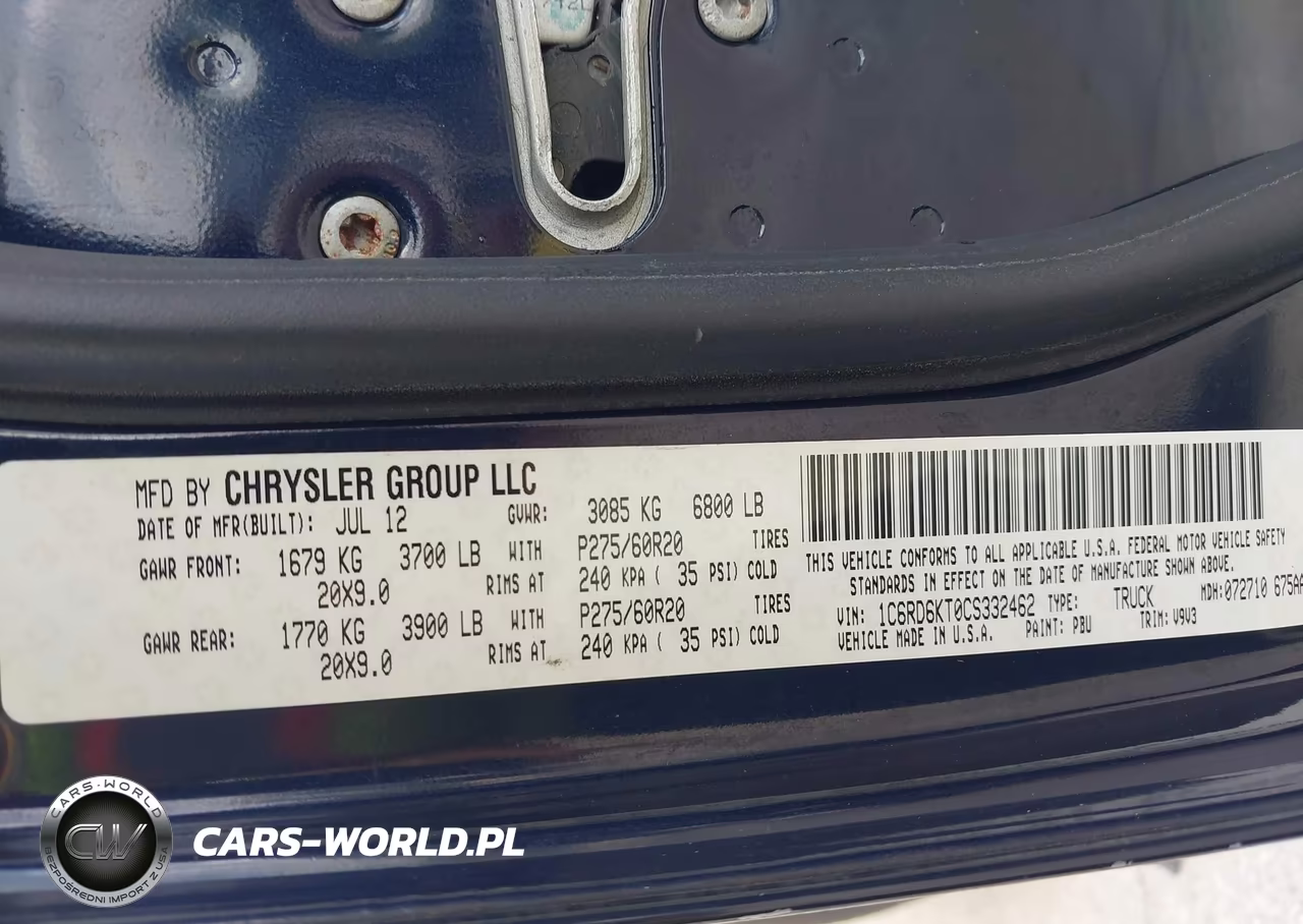 2012 Ram 1500 Express VIN:1C6RD6KT0CS332462 - 9