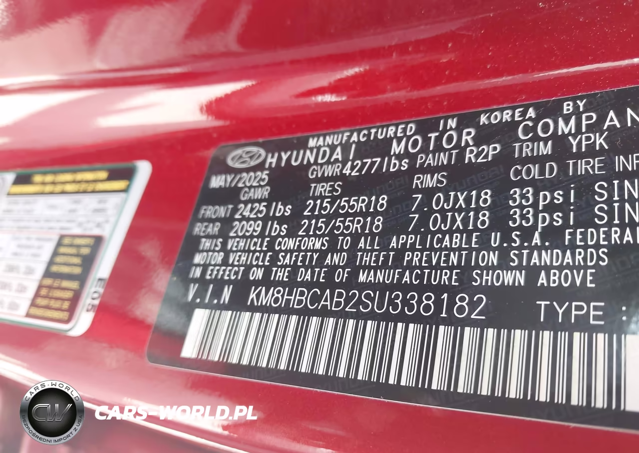 2025 Hyundai Kona Sel VIN:KM8HBCAB2SU338182 - 9