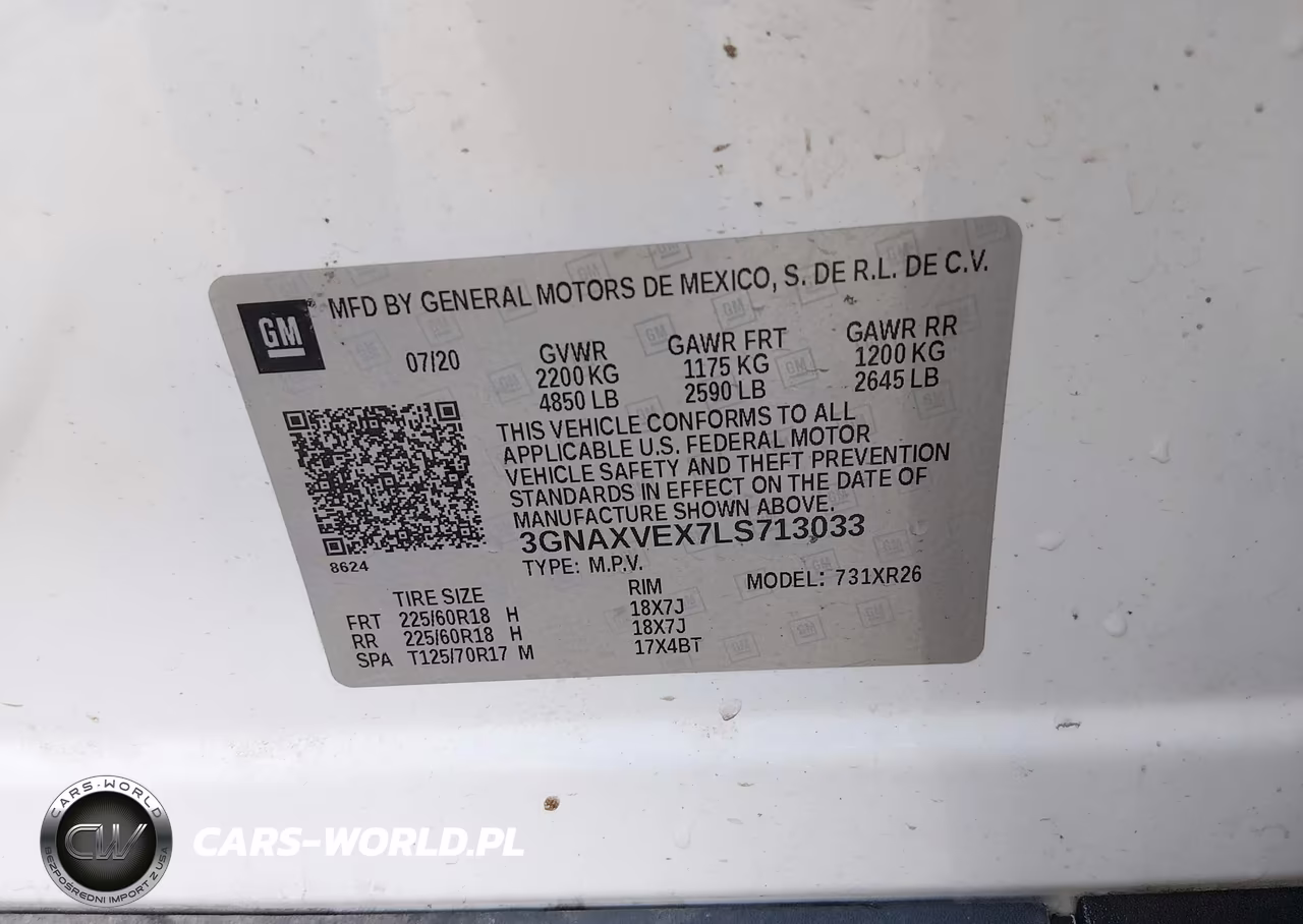 2020 Chevrolet Equinox Awd Lt 2.0L Turbo VIN:3GNAXVEX7LS713033 - 9