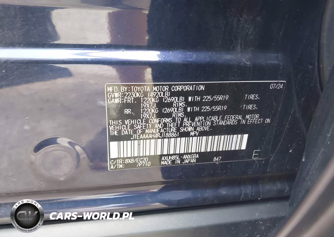 2024 Toyota Venza Xle VIN:JTEAAAAH4RJ188861 - 9