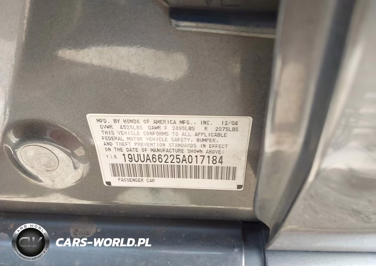 2005 Acura Tl VIN:19UUA66225A017184 - 9