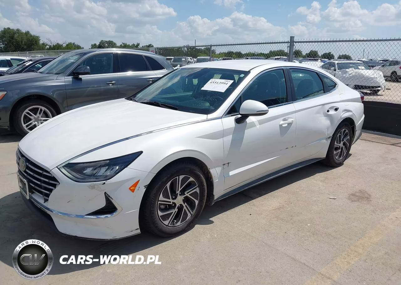 2021 Hyundai Sonata Blue VIN:KMHL24JJ1MA021702 - 2