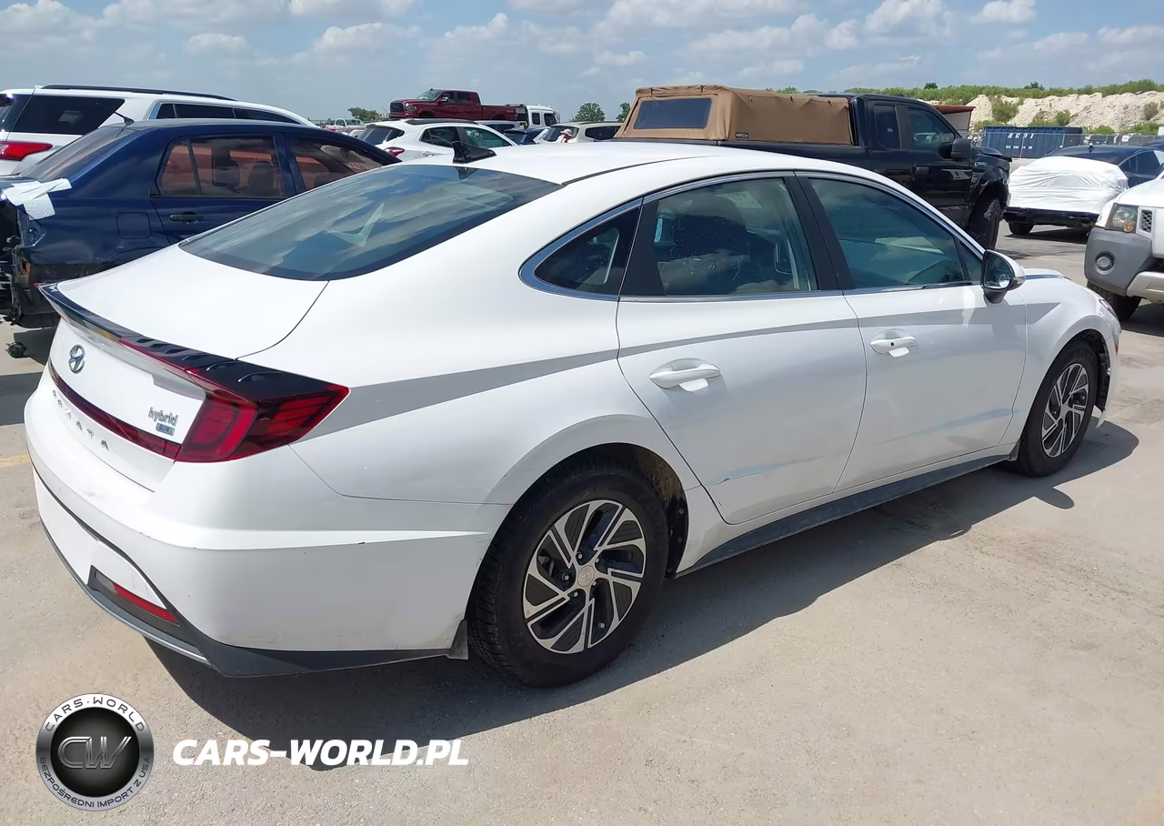2021 Hyundai Sonata Blue VIN:KMHL24JJ1MA021702 - 4