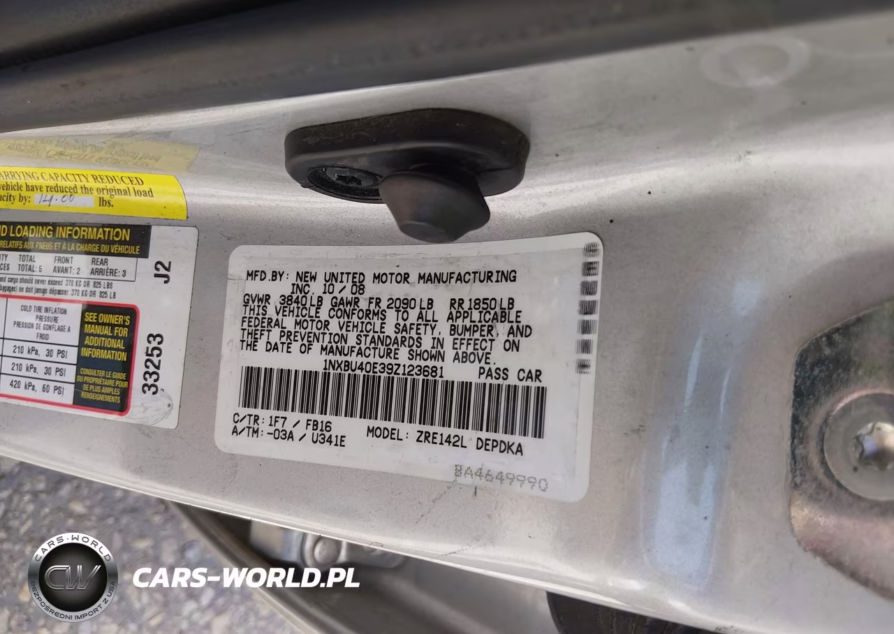 2009 Toyota Corolla Le VIN:1NXBU40E39Z123681 - 9