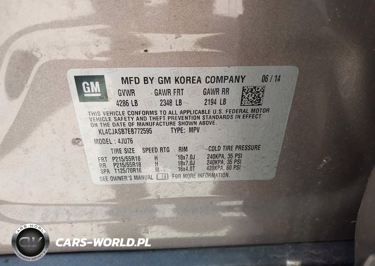 2014 Buick Encore VIN:KL4CJASB7EB772595 - 9