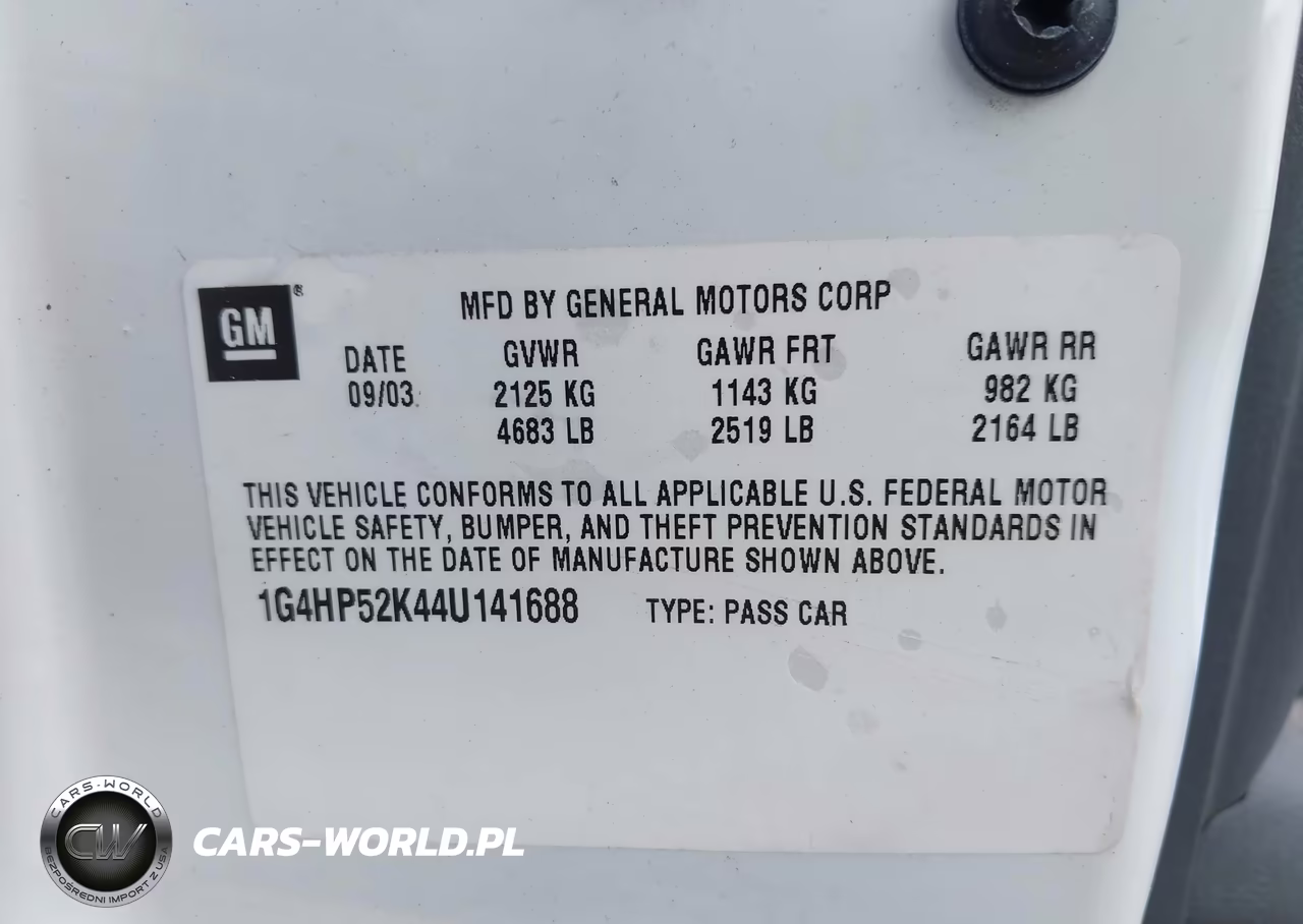 2004 Buick Lesabre Custom VIN:1G4HP52K44U141688 - 9